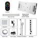 Cascada Genoa 16"x36" Music LED Digital Shower System - Close-Up