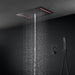 Cascada Genova 14"x20" Rainfall LED Shower Set - Side View