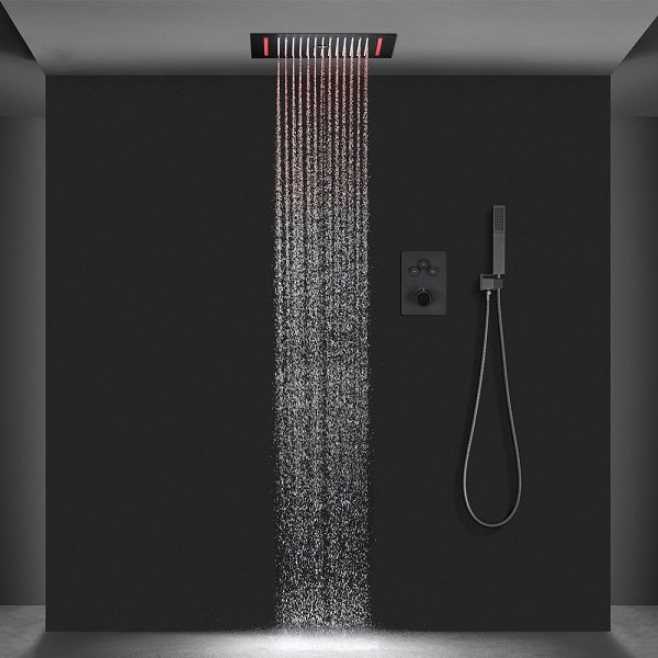 Cascada Genova 14"x20" Rainfall LED Shower Set - View 19