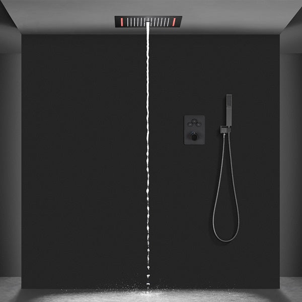 Cascada Genova 14"x20" Rainfall LED Shower Set - View 21
