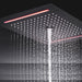 Cascada Genova 14"x20" Rainfall LED Shower Set - Detail View