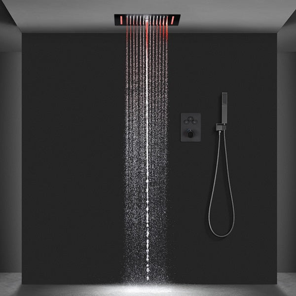 Cascada Genova 14"x20" Rainfall LED Shower Set - View 22