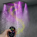 Cascada Laguna 16"x28" Bluetooth LED Shower Head - Side View
