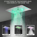 Cascada Lido 15"x23" Music LED Shower Head - Detail View