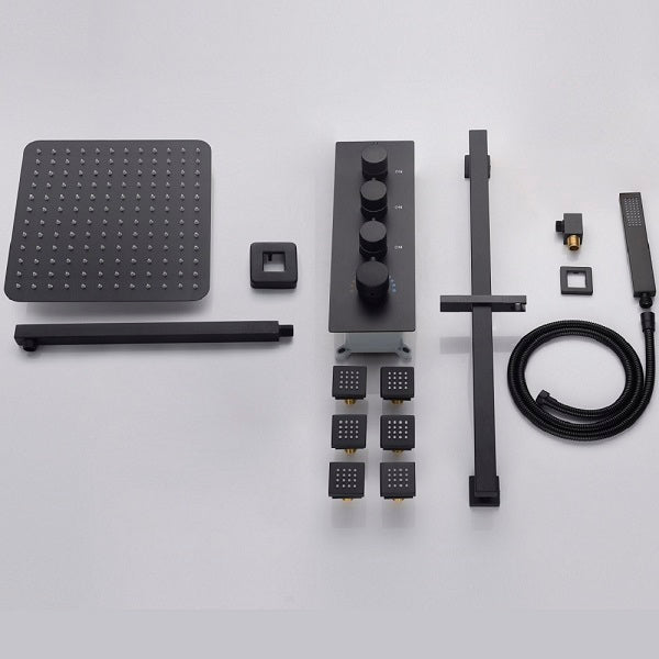 Cascada Lucerne 12" Shower System - Detail View