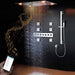 Cascada Luxurious Design 23"x31" LED Shower System with Bluetooth Speaker and Sliding Bar - Detail View