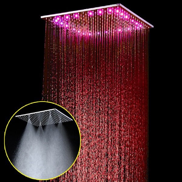 Cascada Luxurious LED Shower Head with 2 Mode Functions (Rainfall & Mist) - Side View