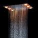 Cascada Luxury 14"x20" LED Shower System with 2-Way thermostatic mixer - View 15