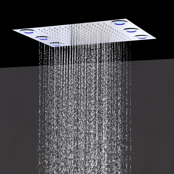 Cascada Luxury 14"x20" LED Shower System with 2-Way thermostatic mixer - View 16