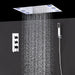 Cascada Luxury 14"x20" LED Shower System with 2-Way thermostatic mixer - Dimensions