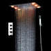 Cascada Luxury 14"x20" LED Shower System with 2-Way thermostatic mixer - Detail View