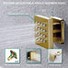 Cascada Luxury 15"x23” Music LED shower system - Features