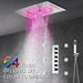 Cascada Luxury 15"x23” Music LED shower system - Detail View