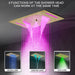 Cascada Luxury 15"x23” Music LED shower system - Side View