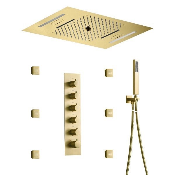 Cascada Luxury 15"x23” Music LED shower system - View 10