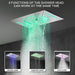 Cascada Luxury 15"x23” Music LED shower system - Side View