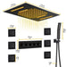 Cascada Luxury 15"x23" Bluetooth Shower Speaker System with LED Music Shower - Dimensions