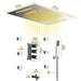 Cascada Showers 15”x23” Music LED shower system with built-in Bluetooth Speaker, 4 function - Detail View 2