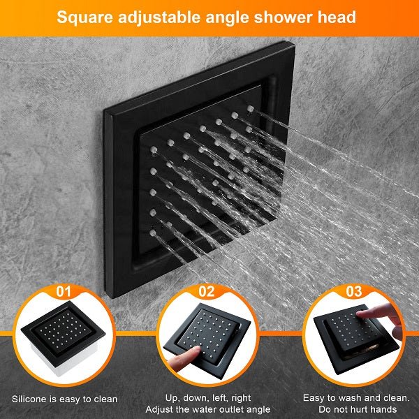 Cascada Luxury 15"x23" Bluetooth Shower Speaker System with LED Music Shower - Features
