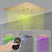Cascada Showers 16” Music LED shower system with built-in Bluetooth Speaker - Alternate View