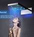 Cascada Luxury 9"x22” LED Shower Set with Digital LCD Touch Screen - Installation View
