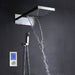 Cascada Luxury 9"x22” LED Shower Set with Digital LCD Touch Screen - View 9