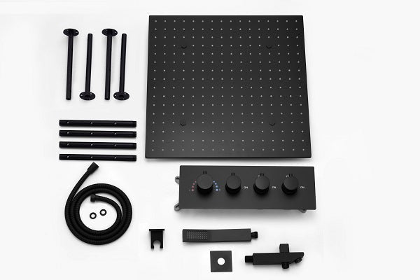 Cascada Showers 24" Square LED shower system - Detail View 3