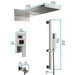 Cascada Luxury 9"x22” Music LED shower set - Detail View
