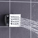 Cascada Luxury Thermostatic 14"x20" LED Shower system with 3 Way Mixer - Dimensions