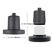 Cascada Matt Black Filtered Rainfall 5 1/2" Showerhead Includes Filter Cartridge Shower Head - Installation View