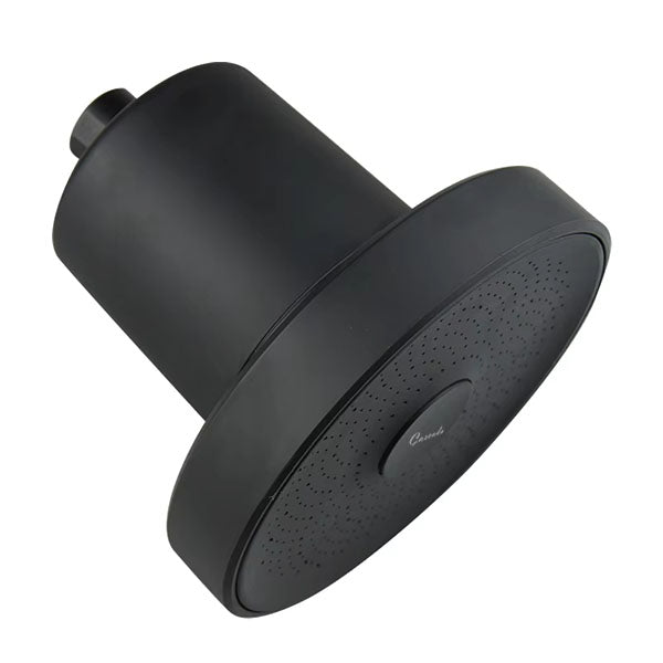 Cascada Matt Black Filtered Rainfall 5 1/2" Showerhead Includes Filter Cartridge Shower Head - Features