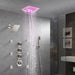 Cascada Maui 16" Brushed Nickel LED Music Dual Shower Head System