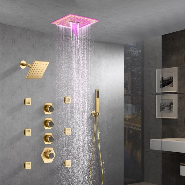 Cascada Maui 16" LED Music Dual Shower Head System