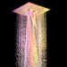 Cascada Maui 16" LED Music Dual Shower Head System - Side View