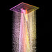 Cascada Maui 16" Matte Black LED Music Dual Shower Head System - Detail View