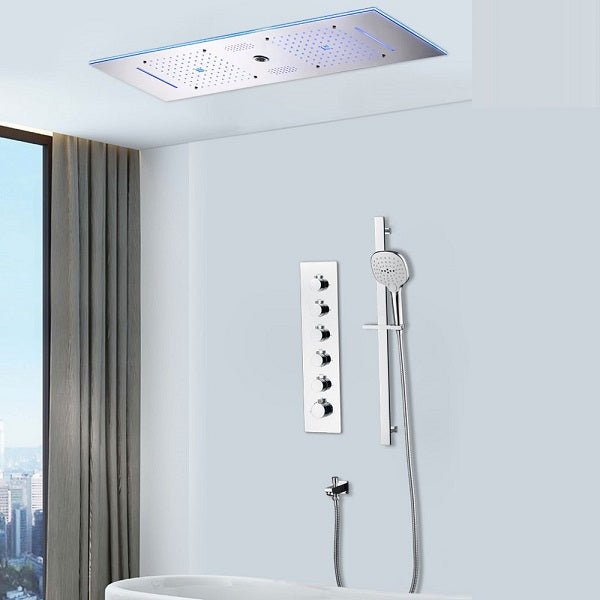 Cascada Milano 12"x36" Luxurious LED Shower System - View 12