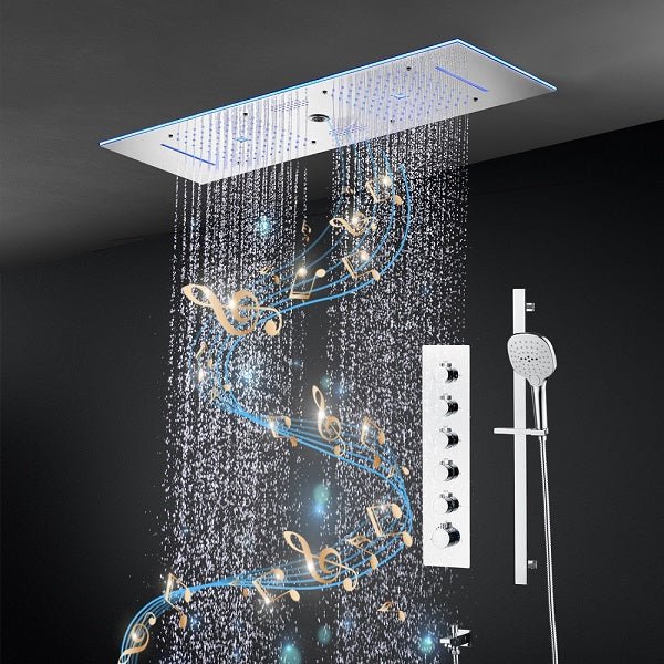 Cascada Milano 12"x36" Luxurious LED Shower System - View 16