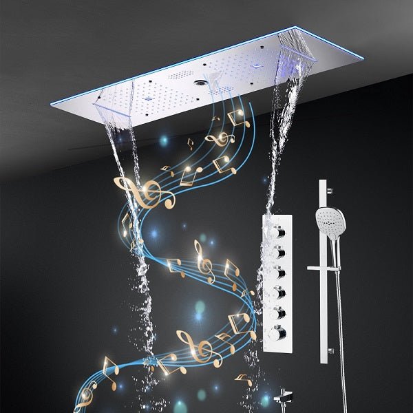 Cascada Milano 12"x36" Luxurious LED Shower System - View 17