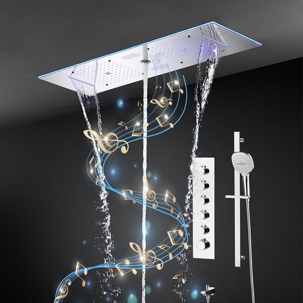 Cascada Milano 12"x36" Luxurious LED Shower System - View 19
