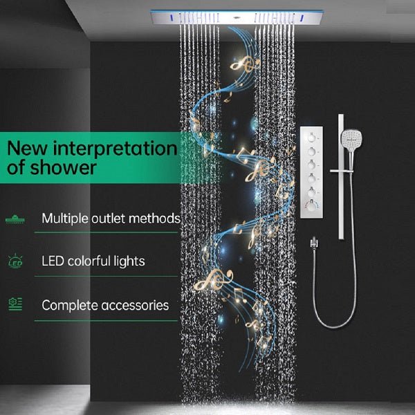Cascada Milano 12"x36" Luxurious LED Shower System - View 20