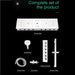 Cascada Milano 12"x36" Luxurious LED Shower System - View 15
