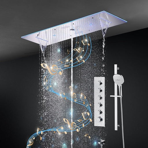 Cascada Milano 12"x36" Luxurious LED Shower System
