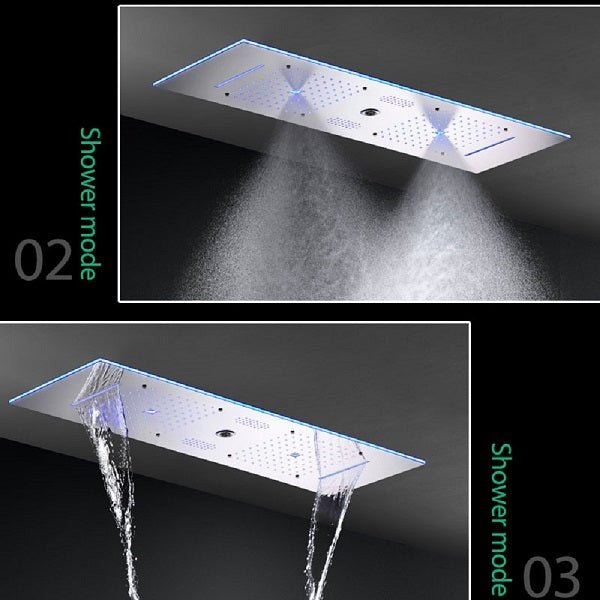 Cascada Milano 12"x36" Luxurious LED Shower System - View 9
