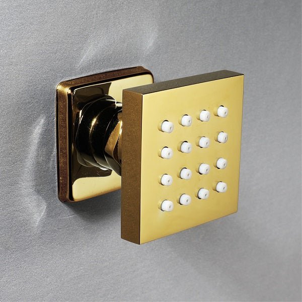 Cascada 2” Square Body Spray Shower Jet with built-in 16-Nozzles - View 17