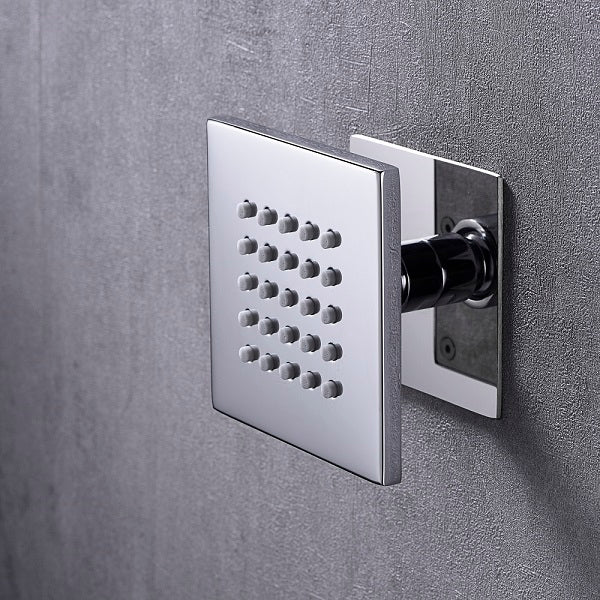 Cascada Modern Design 4” Square Body Spray Shower Jet - View 25