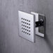 Cascada Modern Design 4” Square Body Spray Shower Jet - View 25