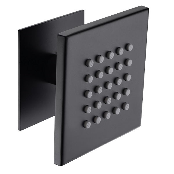 Cascada Modern Design 4” Square Body Spray Shower Jet - Side View