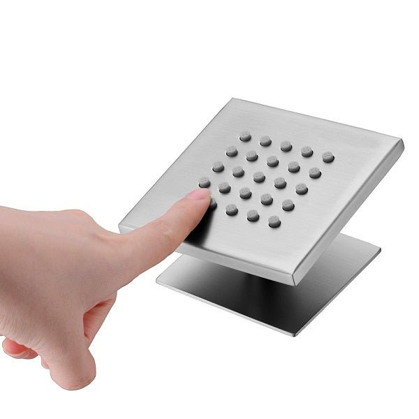 Cascada Modern Design 4” Square Body Spray Shower Jet - View 19