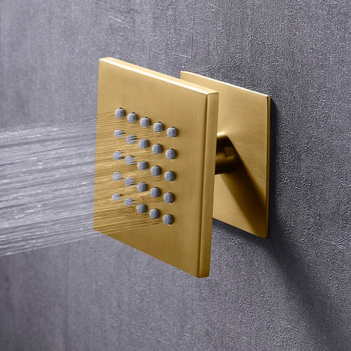 Cascada Modern Design 4” Square Body Spray Shower Jet
