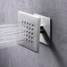 Cascada Modern Design 4” Square Body Spray Shower Jet - Detail View
